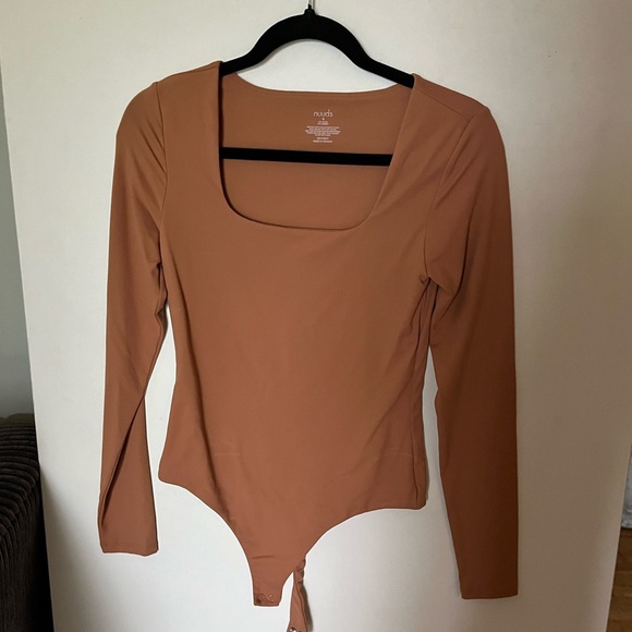 Nuuds Clay Square Neck Body Suit - Picture 2 of 4